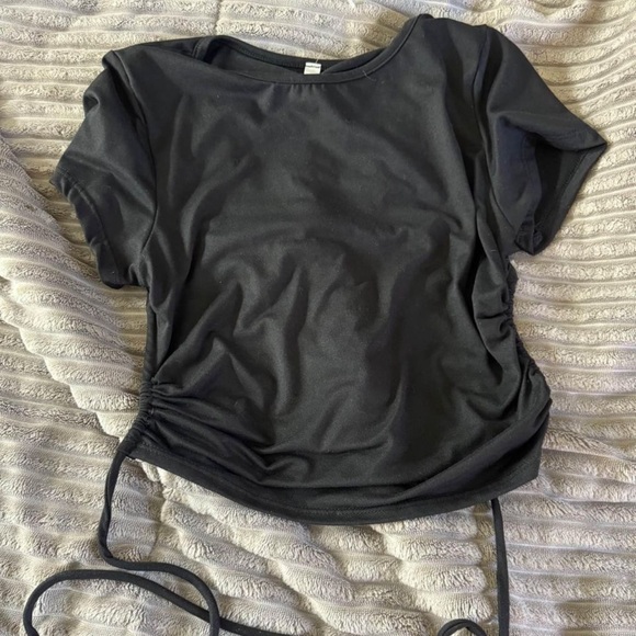 Black backless crop top - Picture 1 of 2